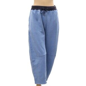 Free People FP Movement You Wish Pants High-Rise Barrel Slouchy Blue XS 286653